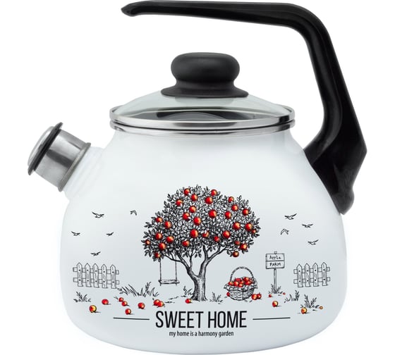 Изображение товара Эмалированный чайник appetite со свистком Apple Tree 3 л 4с209я Apple Tree