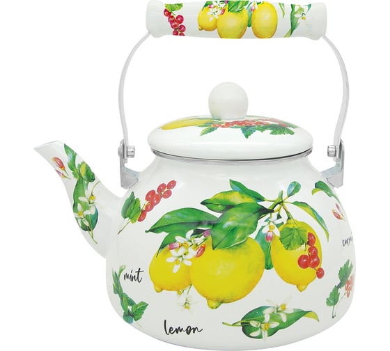 Изображение товара Эмалированный чайник appetite Лимонный фреш 2.5 л FT5-2,5-LF