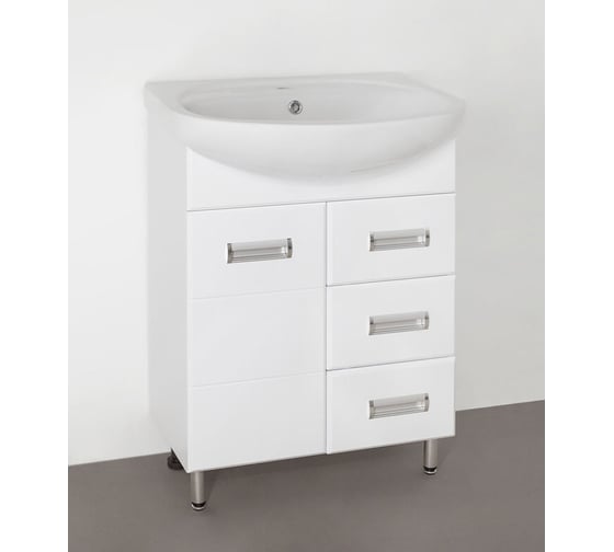 Изображение товара Тумба Style Line "Ирис 65" (3 ящ.) под умывальник Стелла 65 ЛС-00000016