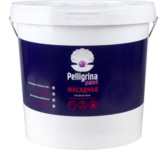 Изображение товара Фасадная акриловая краска PELLIGRINA PAINT белоснежная, 25 кг 231206