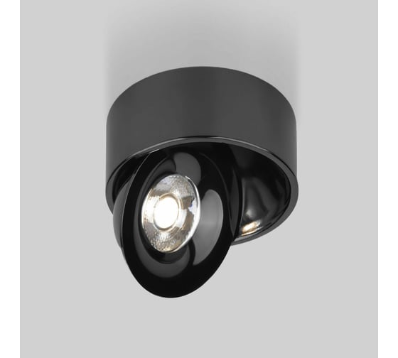 Изображение товара Накладной светильник Elektrostandard - Glide 8W черный жемчуг 25100/ a059330