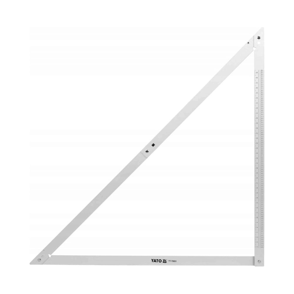 Изображение товара Складной строительный угольник YATO 1720 мм профессиональный алюминий точная разметка