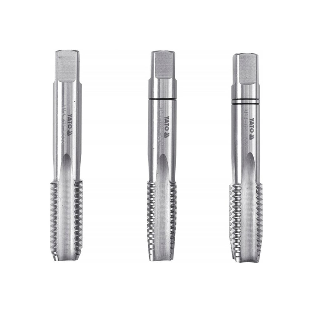Изображение товара Набор метчиков YATO М4x0,7 HSS М2 для металлов 3 шт