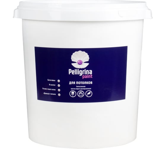 Изображение товара Акриловая краска для потолков PELLIGRINA PAINT белоснежная, 45 кг 231231