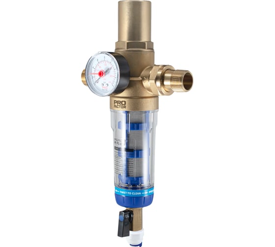 Изображение товара Фильтр с системой очистки и защитой от гидроудара PROFACTOR 1/2"-3/4" PF FS 878