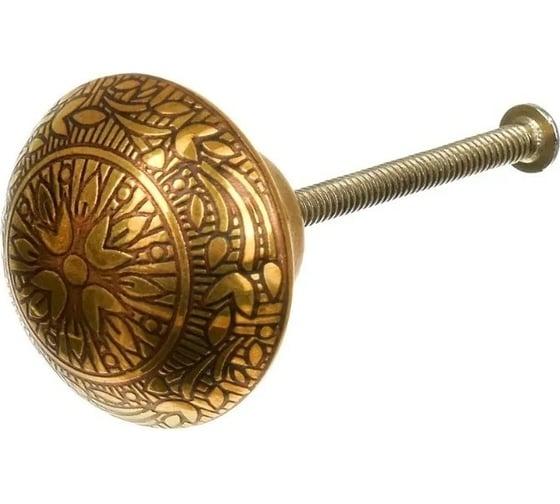 Изображение товара Латунная ручка для мебели Blumen Haus Восток цвет золотой /300/6 66303