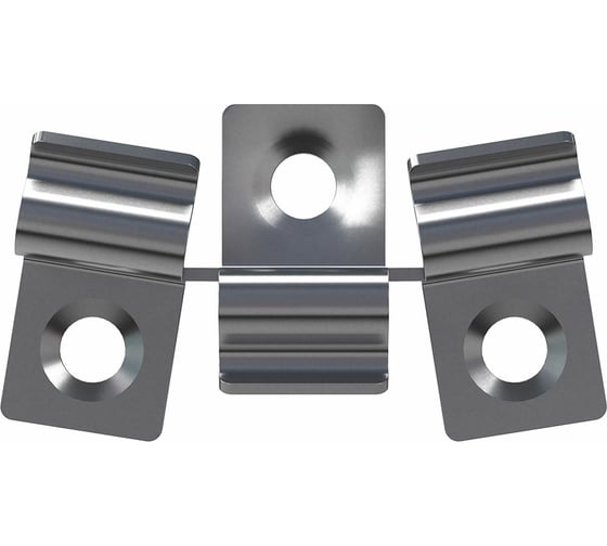 Изображение товара Клипса HILST Premium 3D металл, 8 мм, 100 шт. H3D8