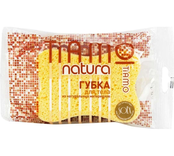 Изображение товара Губка для тела TIAMO Natura КОМФОРТ целлюлоза 7691