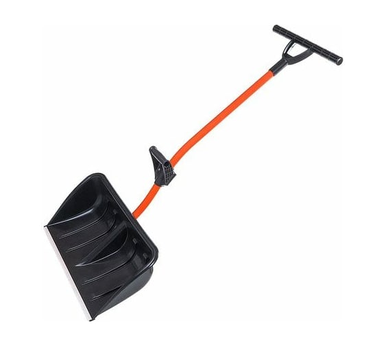 Изображение товара Снеговая пластмассовая лопата-скрепер со стальным черенком STARTUL 680x380 мм ST9057-3