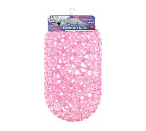 Изображение товара Коврик для ванной комнаты PERFECTO LINEA 67x37, овал, с морскими звездами 22-167372