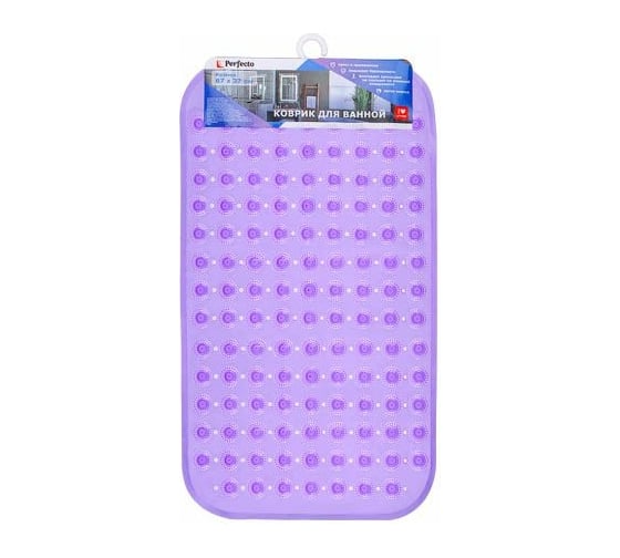 Изображение товара Коврик для ванной комнаты PERFECTO LINEA 67x37, прямоугольный с пузырьками 22-267375