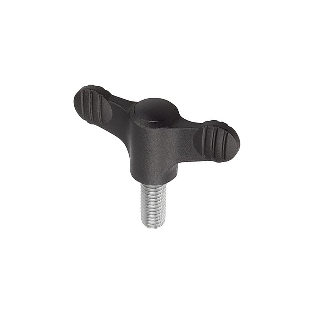 Изображение товара Ручка-барашек KIPP K0274.906X20 сталь термопласт M6 черно-серый