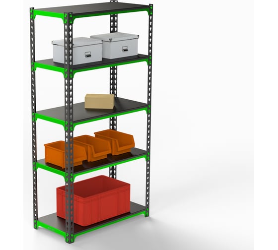 Изображение товара Стеллаж ООО Металекс MID 1800x1400x400, 5 полок SMDV181440