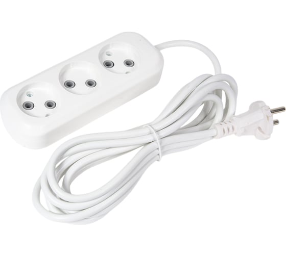 Изображение товара Сетевой удлинитель, LUX У3-0, 4606400414599, 3-местный, 3м