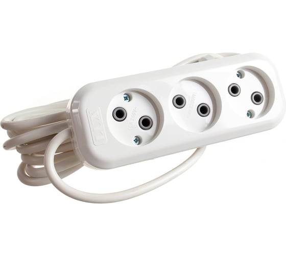 Изображение товара Сетевой удлинитель 3-местный, 5м У3-0 LUX 4606400414605