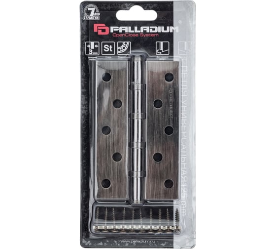 Изображение товара Универсальная дверная петля Palladium N 4BB-125 (3mm) AB 00010894