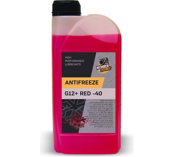 Изображение товара Антифриз MECHANICAL BROTHERS RED-40 G12+, красный, 1 кг 4673725540067