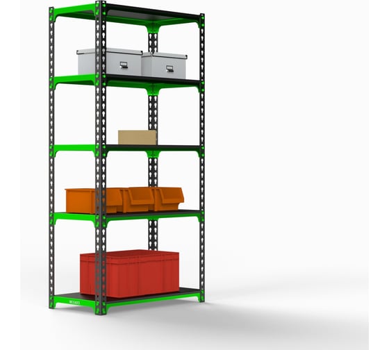 Изображение товара Стеллаж ООО Металекс MID 2200x1200x600 мм, 5 полок SMDV221260