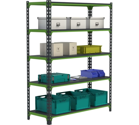 Изображение товара Стеллаж ООО Металекс MID 2200x1400x600 мм, 5 полок SMDV221460