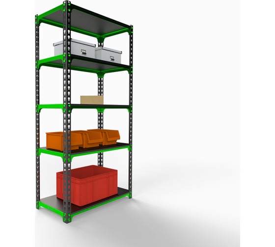 Изображение товара Стеллаж ООО Металекс MID 2200x1800x600 мм, 5 полок SMDV221860
