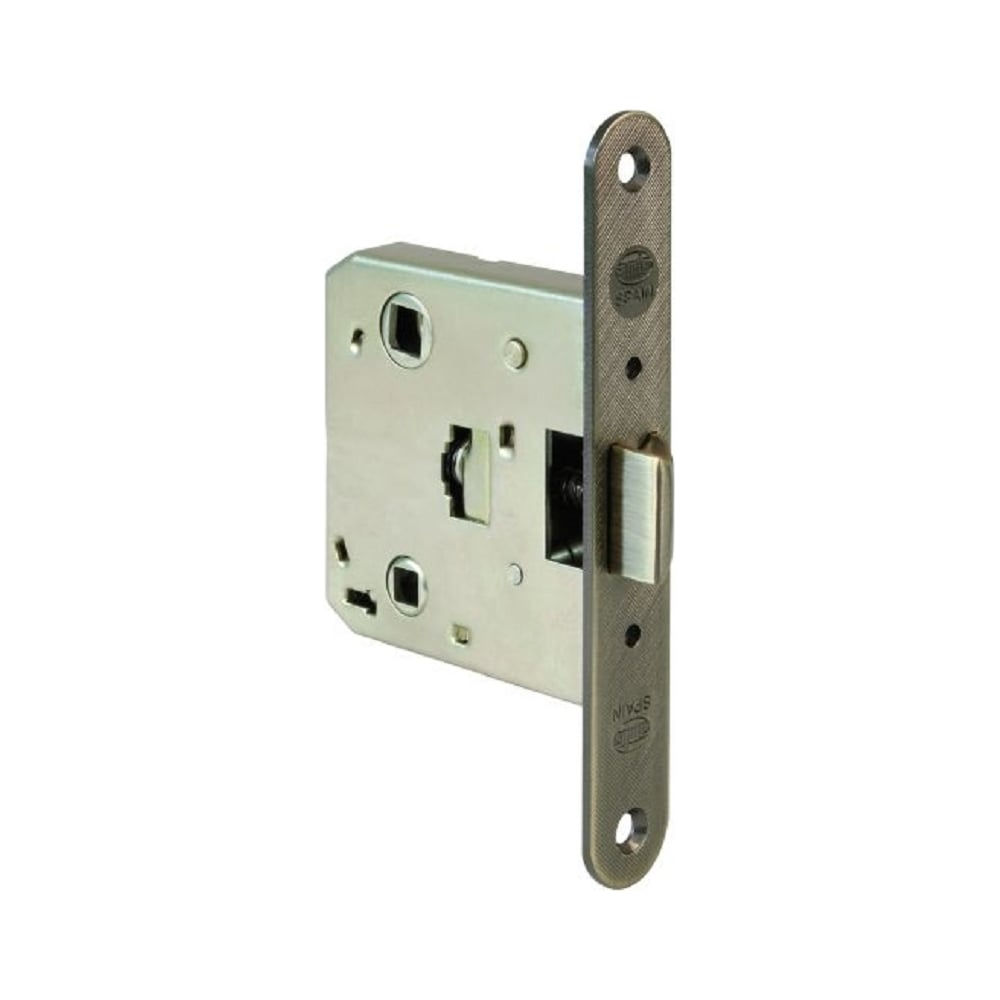 Изображение товара Дверная сантехническая защелка Amig 20-50 с антик покрытием металлистукожев