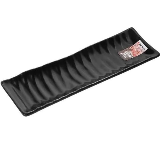 Изображение товара Керамическое прямоугольное блюдо PERFECTO LINEA Asian 24.5x7.5x3 см, черный 17-102451