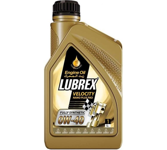 Изображение товара Синтетическое моторное масло LUBREX VELOCITY NANO PLUS PAO SAE 0W-40, 1л 124635