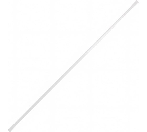 Изображение товара Карниз для ванной Рыжий кот длина 140-260 см, нержавеющая сталь, цвет-белый 103946