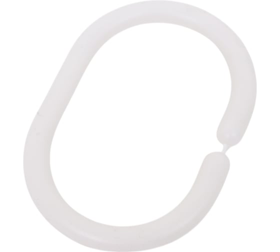 Изображение товара Кольца Рыжий кот пластиковые, овальные, 12 шт., белые 103954