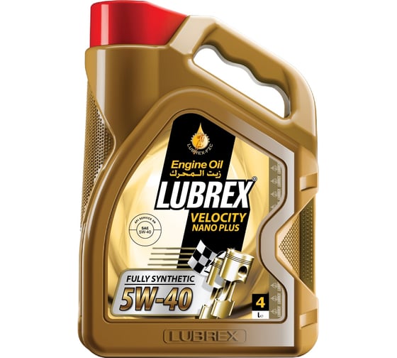 Изображение товара Cинтетическое моторное масло LUBREX VELOCITY NANO PLUS 5W-40, 4л 869796