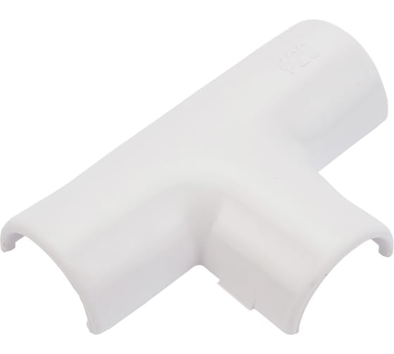 Изображение товара Cоединительный тройник для трубы EKF 20 мм, белый, упаковка 5 штук Plast tr-t-20w-r