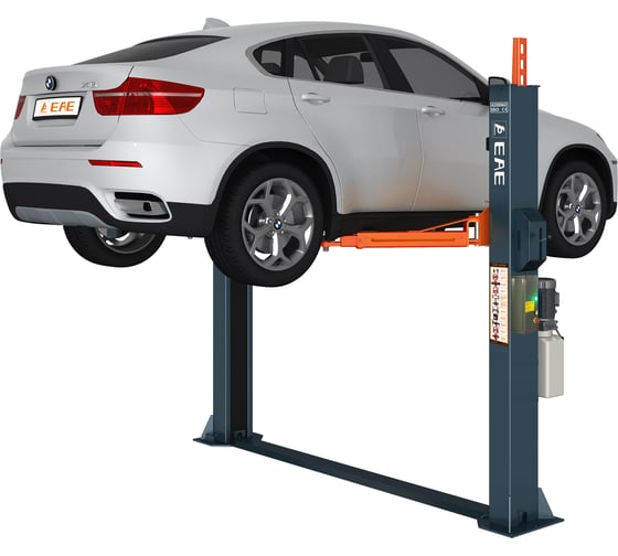 Изображение товара Двухстоечный электрогидравлический подъемник Everlift  г/п 4,2 т, нижняя синхронизация, 2 места, RAL7021+2004 EE-F10.M