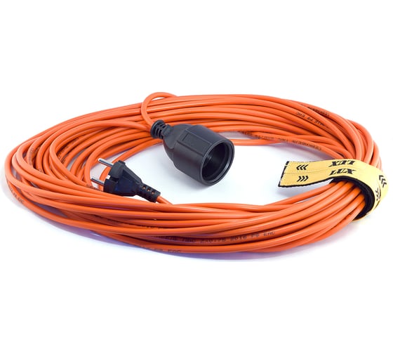 Изображение товара Силовой удлинитель б/катушки LUX УС1-0-50 4606400605348, 50м, 1 розетка