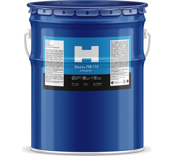 Изображение товара Эмаль HAMMERTON ПФ-115 кремовая, 20 кг 211020 241504