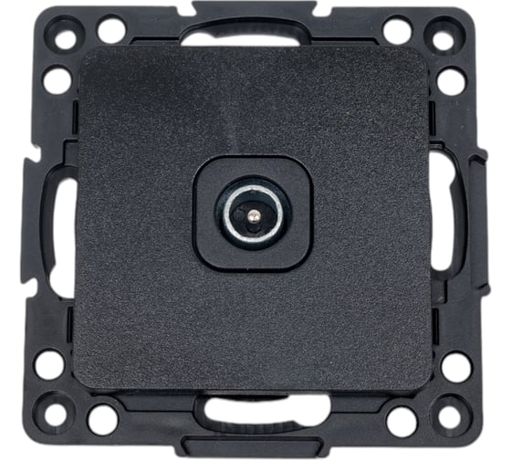 Изображение товара Механизм 1-местной проходной TV розетки EKF PROxima Стокгольм, 75Ом, 5-862МГц, черный EZA00-127-10