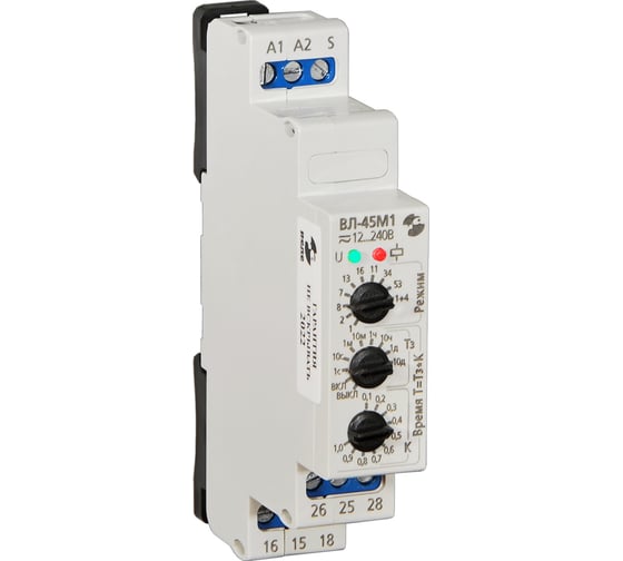 Изображение товара Реле времени Реле и Автоматика ВЛ-45М1 0,1с...10 дней, 12...240В 50Гц/пост. A8223-79689865