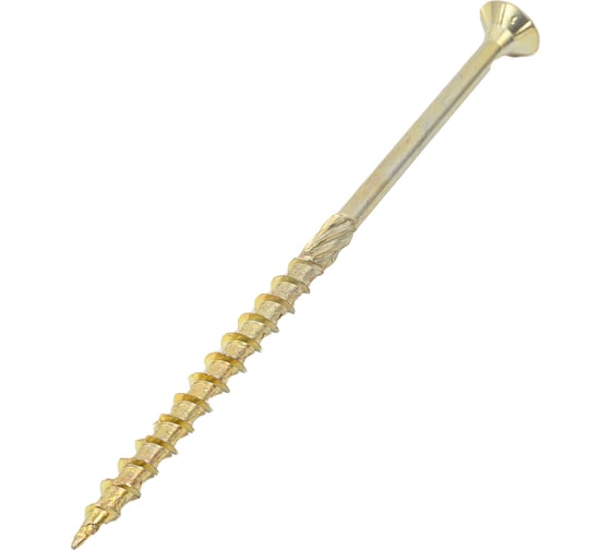 Изображение товара Шуруп конструкционный ЕВРОПАРТНЕР для дерева с фрезой, потай, ж/п Torx 25 5,0x100 + бита (50 шт.) B3 0044