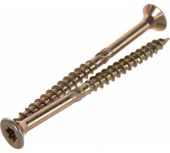 Изображение товара Шуруп конструкционный ЕВРОПАРТНЕР для дерева с фрезой, потай, ж/п Torx 25 5,0x120 + бита (50 шт.) B3 0045