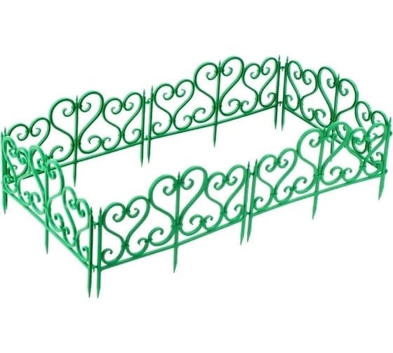 Изображение товара Садовое ограждение МАСТЕРСАД Ажурное зелёное АЖР-зел
