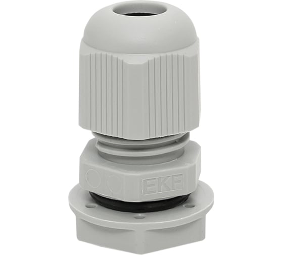 Изображение товара Сальник EKF PROxima PG9, IP54, d отверстия 16 мм, d провода 4-8 мм, 20 штук plc-pg-9-r
