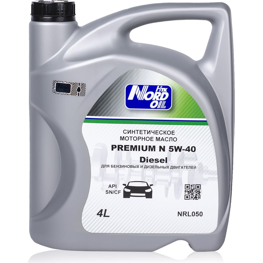 Моторное масло NORD 5W40 NRL050 OIL Premium N dizel 5W-40, SN/CF - фото 1