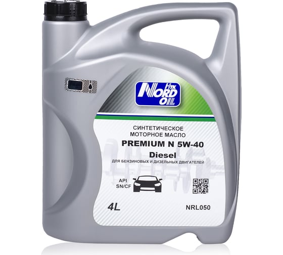 Изображение товара Моторное масло NORD OIL Premium N dizel 5W-40, SN/CF, 4л NRL050