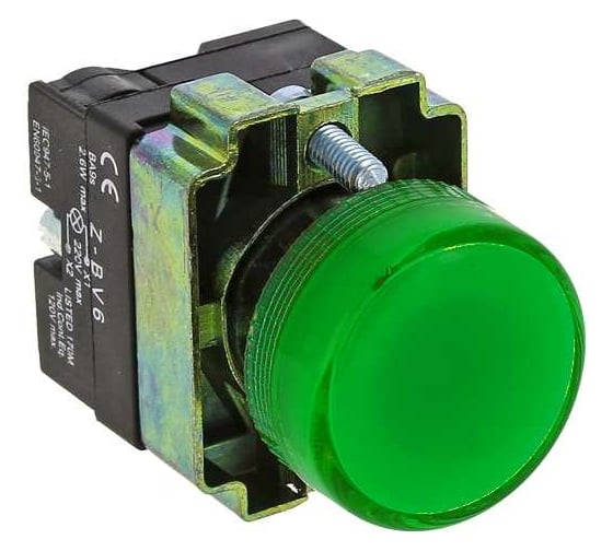 Изображение товара Сигнальная лампа EKF BV63 зеленая, упаковка (10 шт) PROxima xb2-bv63