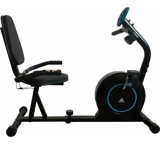 Изображение товара Магнитный велотренажер DFC черный корпус, голубая полоса B504R