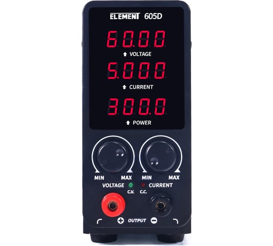 Изображение товара Лабораторный импульсный блок питания ELEMENT 605D (60V 5A) 17662