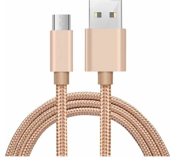Изображение товара Кабель ENERGY ET-28 USB/MicroUSB, цвет - золотой 104099