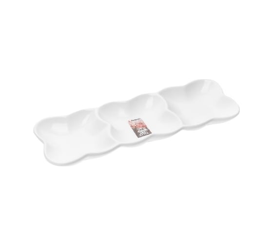 Изображение товара Керамическая прямоугольная менажница PERFECTO LINEA Asian 29.5x10x2.5 см, белый 17-102950