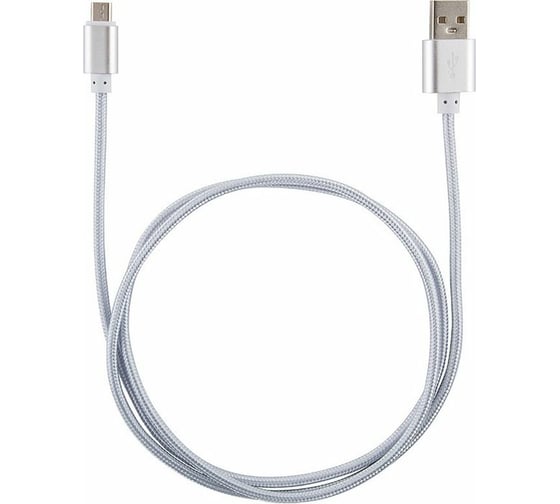 Изображение товара Кабель ENERGY ET-29-2 USB/MicroUSB, цвет - серебро 104111