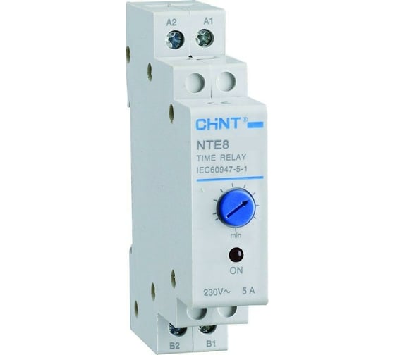 Изображение товара Реле времени CHINT NTE8-120B (задержка времени включения) 12-120с 1НО AC 230В (R) 258459