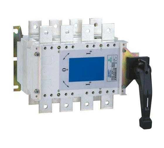 Изображение товара Перекидной рубильник CHINT 3п NH40-250/3CS 250А 3 полож. I-0-II стандарт. рукоятка управления 393373